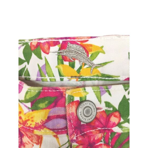 Tommy Bahama Marabella Blooms Ankle Skinny Jeans SZ 28 Boho Artisan Design - Picture 4 of 16